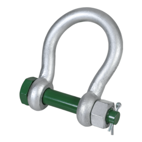 Wide Mouth Green Pin Shackle - Absolute Lifting and Safety